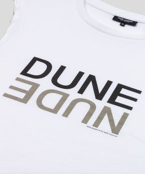 Organic Cotton Sleeveless T-Shirt "DUNE": Optic White