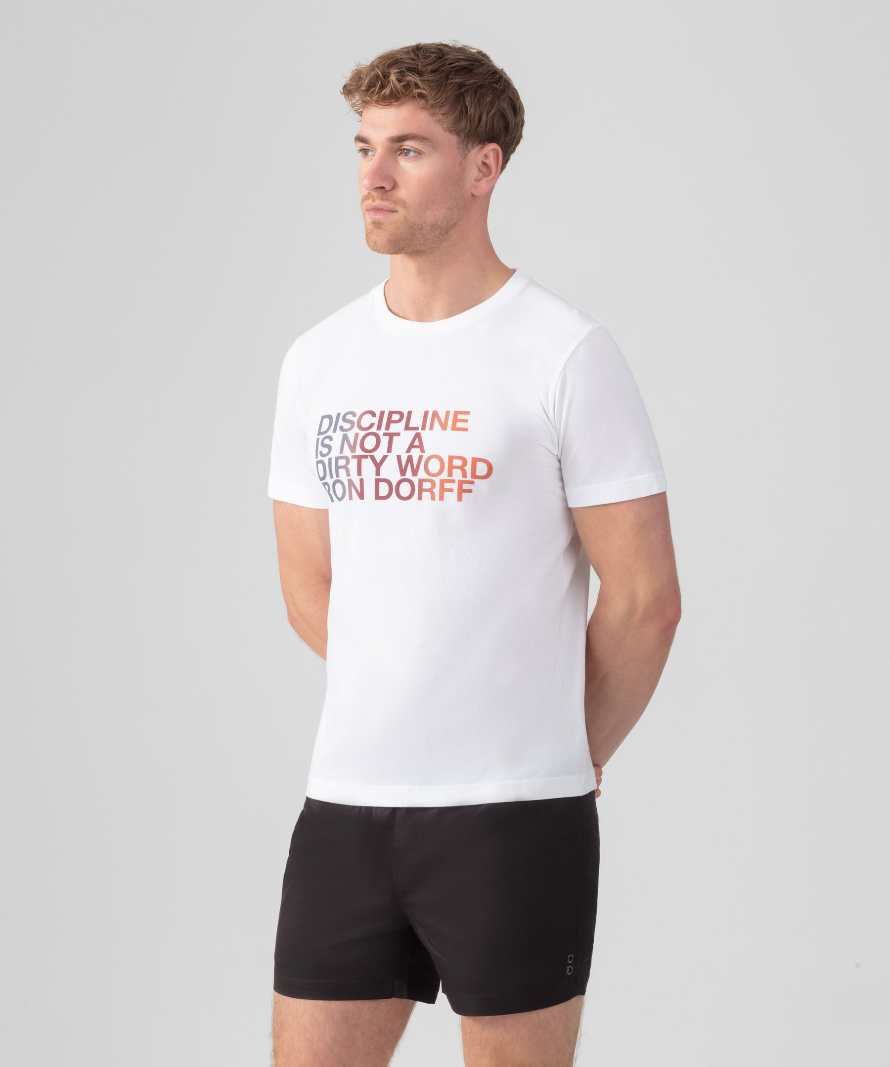 Organic Cotton T-Shirt "DISCIPLINE": Optic White