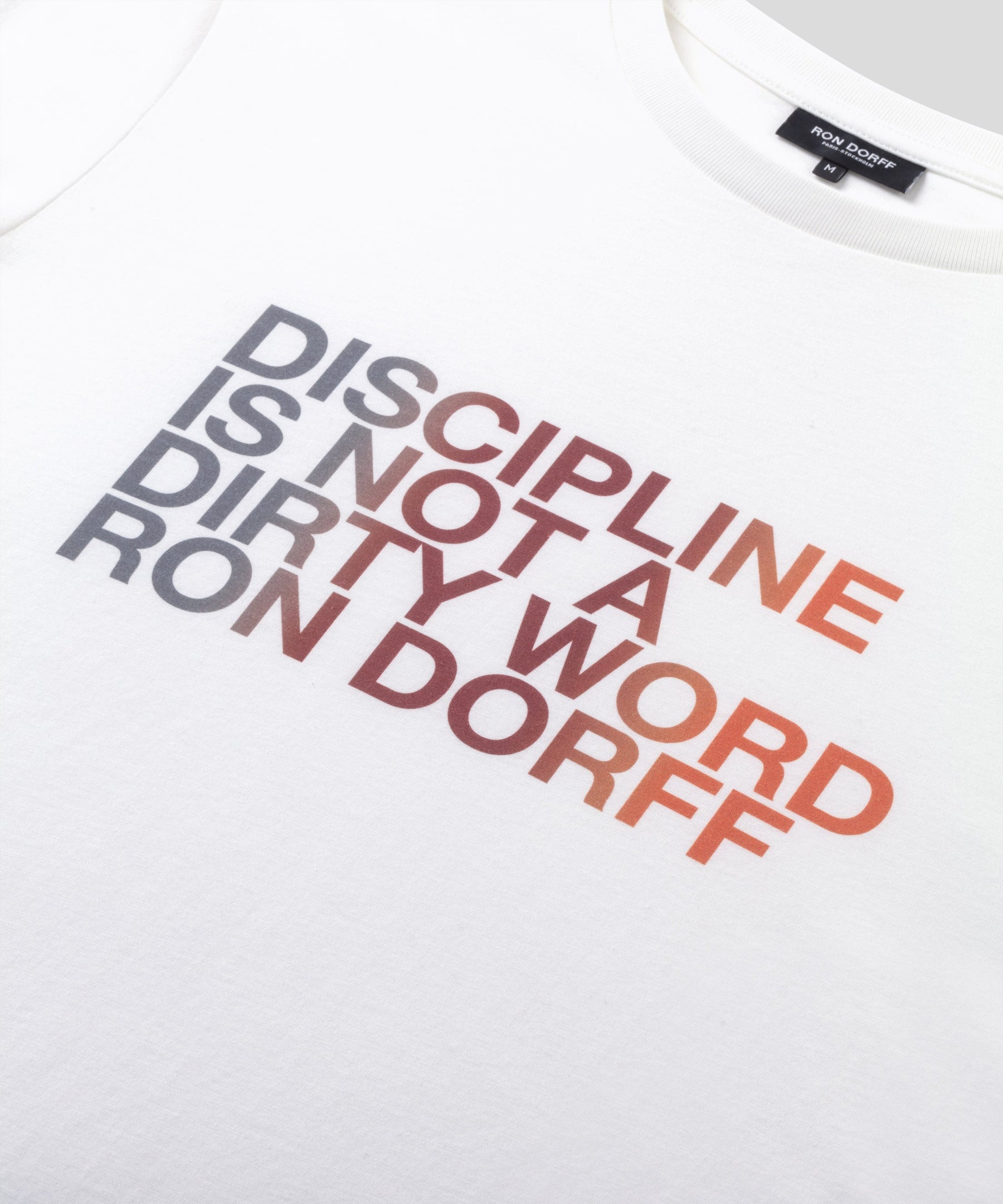 Organic Cotton T-Shirt "DISCIPLINE": Optic White