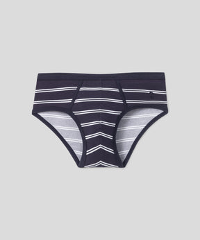 Y-Front Briefs w. Double Stripes: Navy