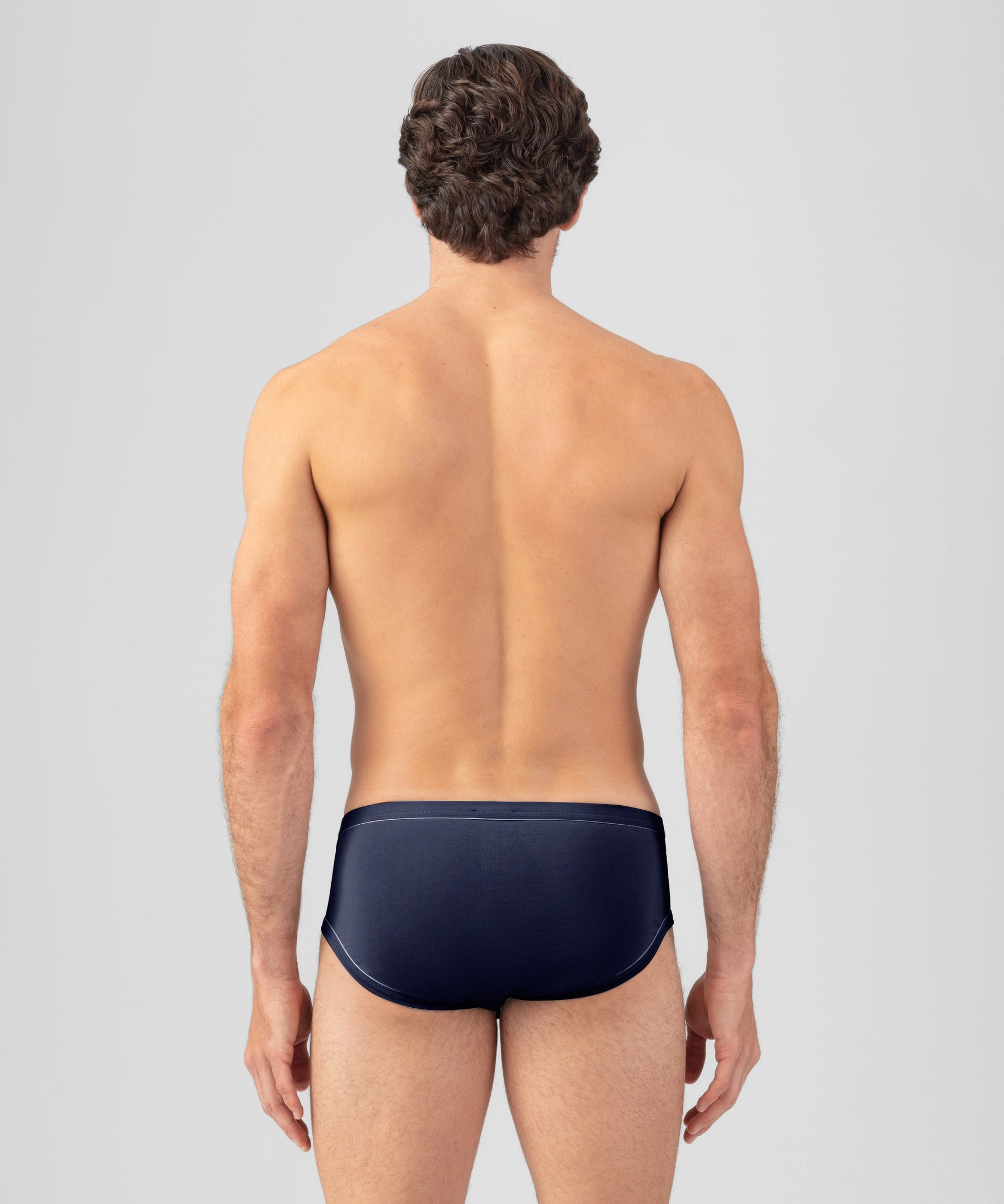 Y-Front Briefs w. Piping: Navy