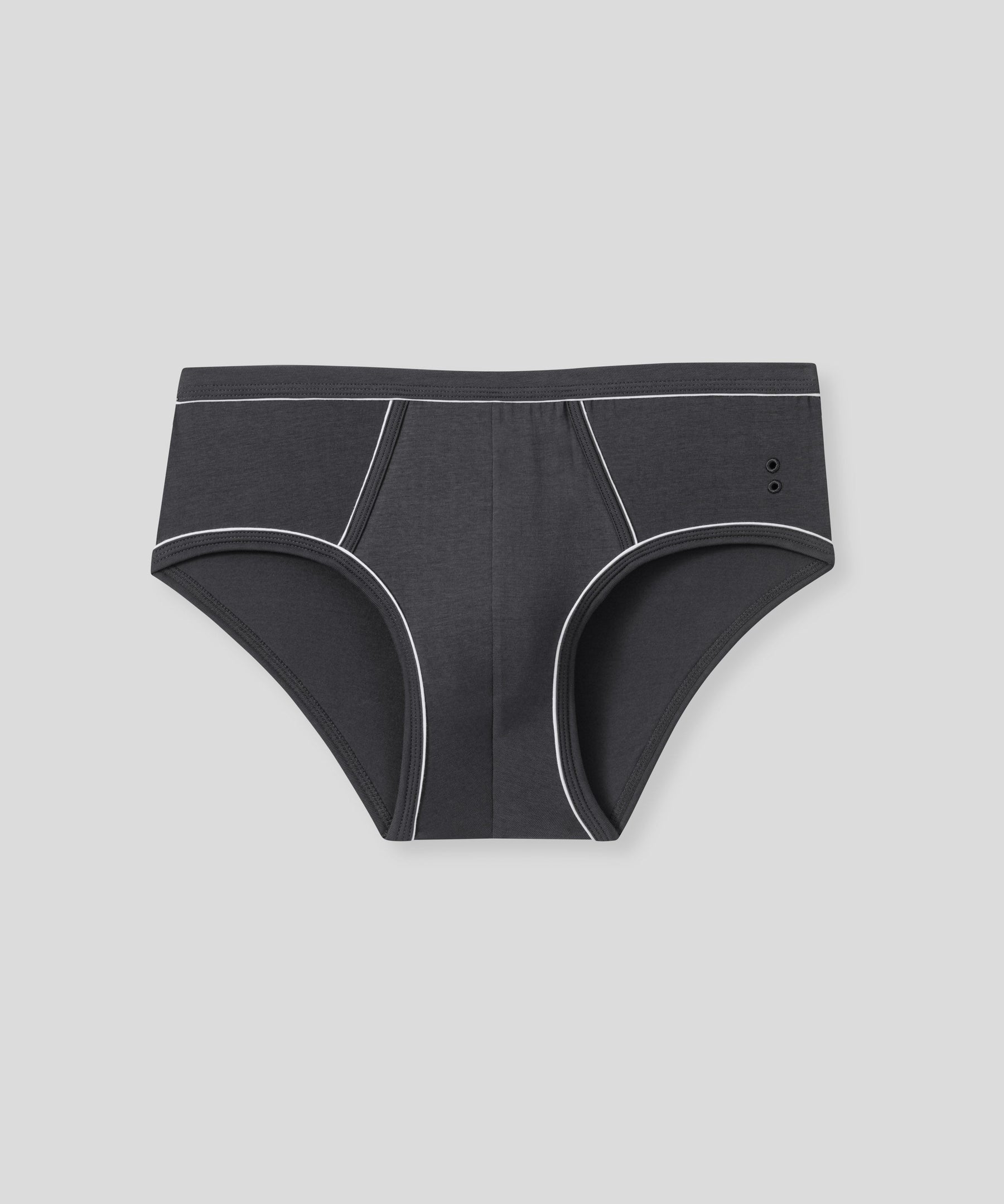 Y-Front Briefs w. Piping: Lava Grey