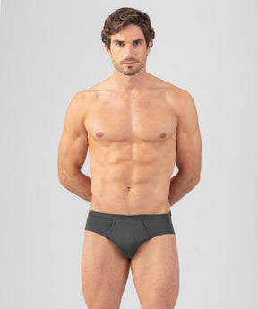 Y-Front Briefs: Lava Grey