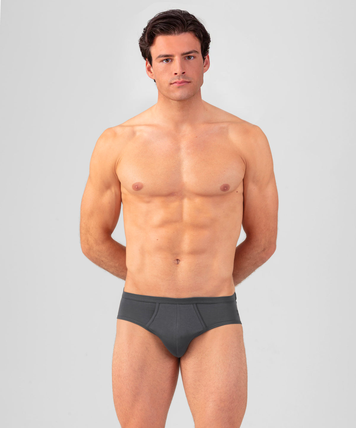Y-Front Briefs: Lava Grey