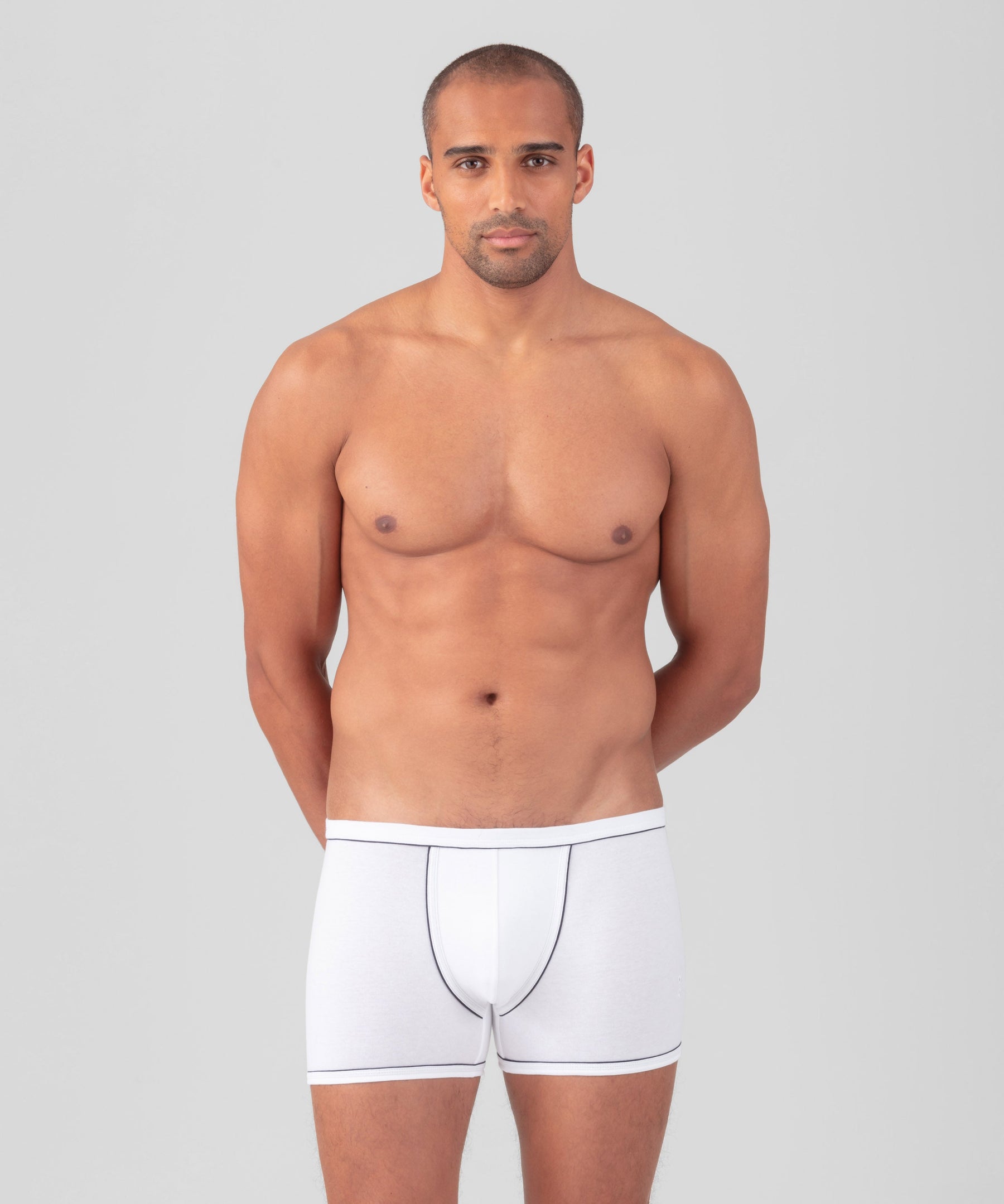 Boxer Briefs w. Piping: Optic White