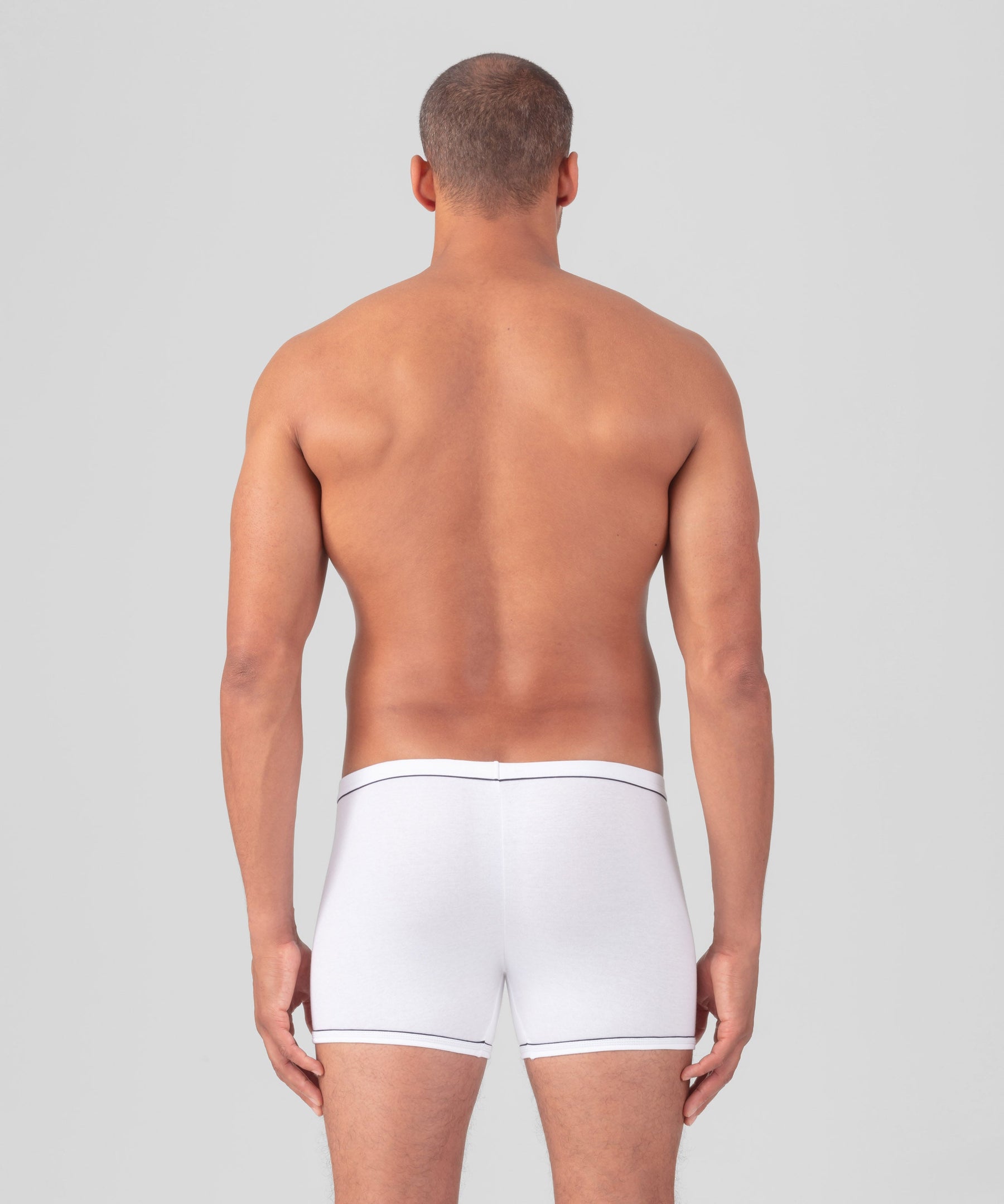 Boxer Briefs w. Piping: Optic White