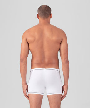 Boxer Briefs w. Piping: Optic White