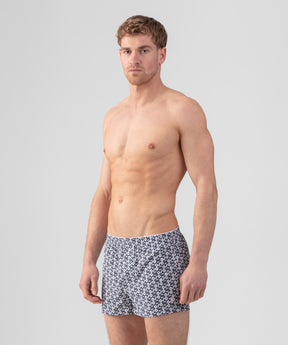 Boxer Shorts w. RD Pattern: Navy