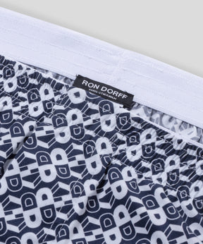 Boxer Shorts w. RD Pattern: Navy