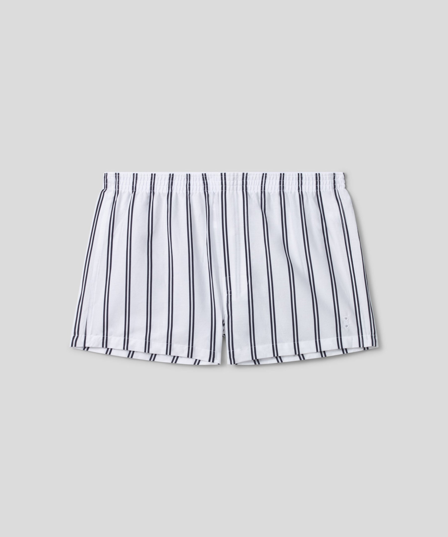 Boxer Shorts w. Double Stripes: Optic White