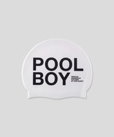 Bathing Cap "POOL BOY": White