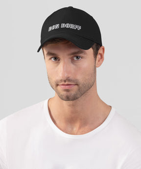 Light Cotton Coach Cap "RON DORFF": Black