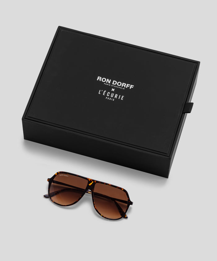 RON DORFF x L'Écurie Paris | Le Mirage Sunglasses : Mogador Tortoise