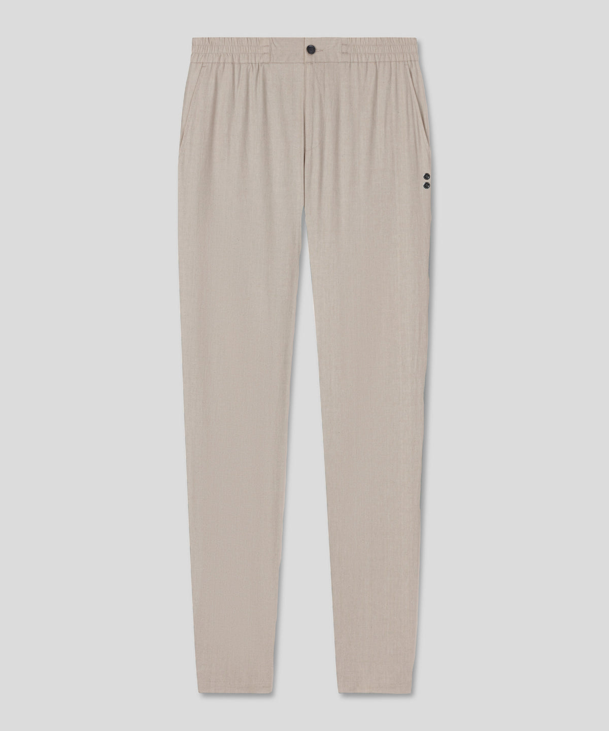 Cotton-Linen Pants: Ash Grey