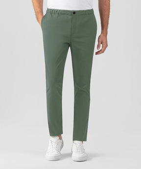 Sports Chino Pants w. Side Stripes: Green Shadow