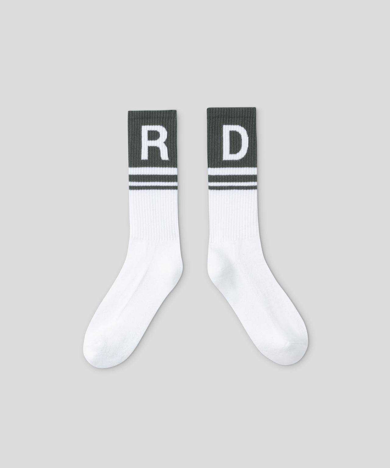 Sports Socks RD w. Irregular Stripes: Green Shadow