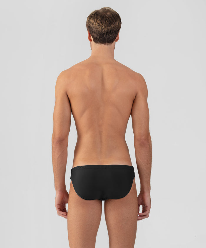 Slim Swim Briefs: Black