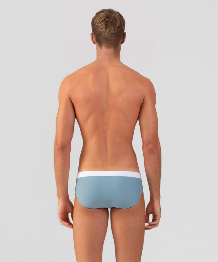 Swim Briefs w. Waistband: Aquamarine