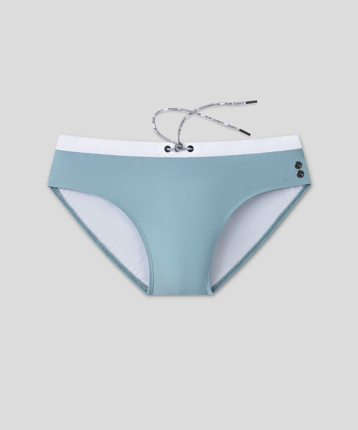 Swim Briefs w. Waistband: Aquamarine