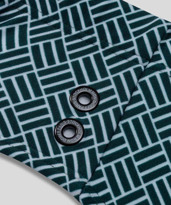 Swim Briefs w. Graphic Pattern: Pine Green