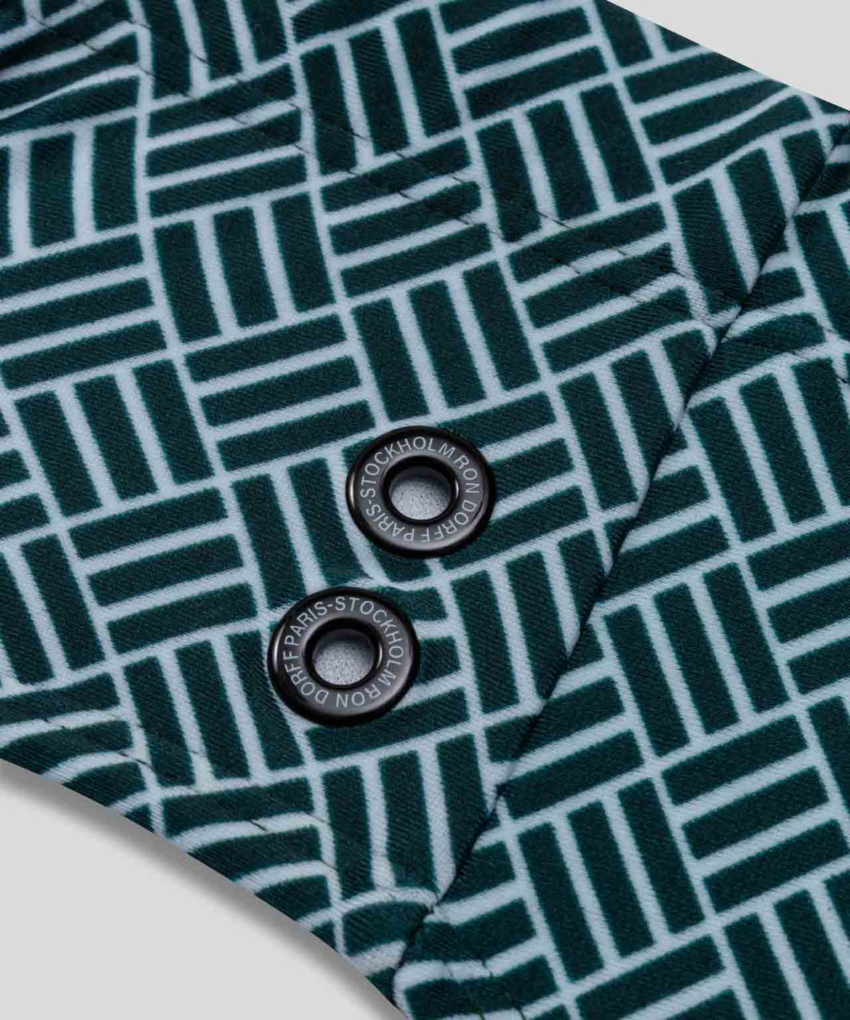 Swim Briefs w. Graphic Pattern: Pine Green