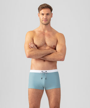 RD Swim Trunks w. White Waistband: Aquamarine