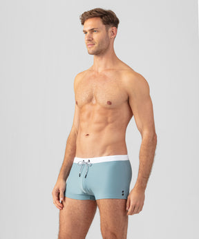 RD Swim Trunks w. White Waistband: Aquamarine