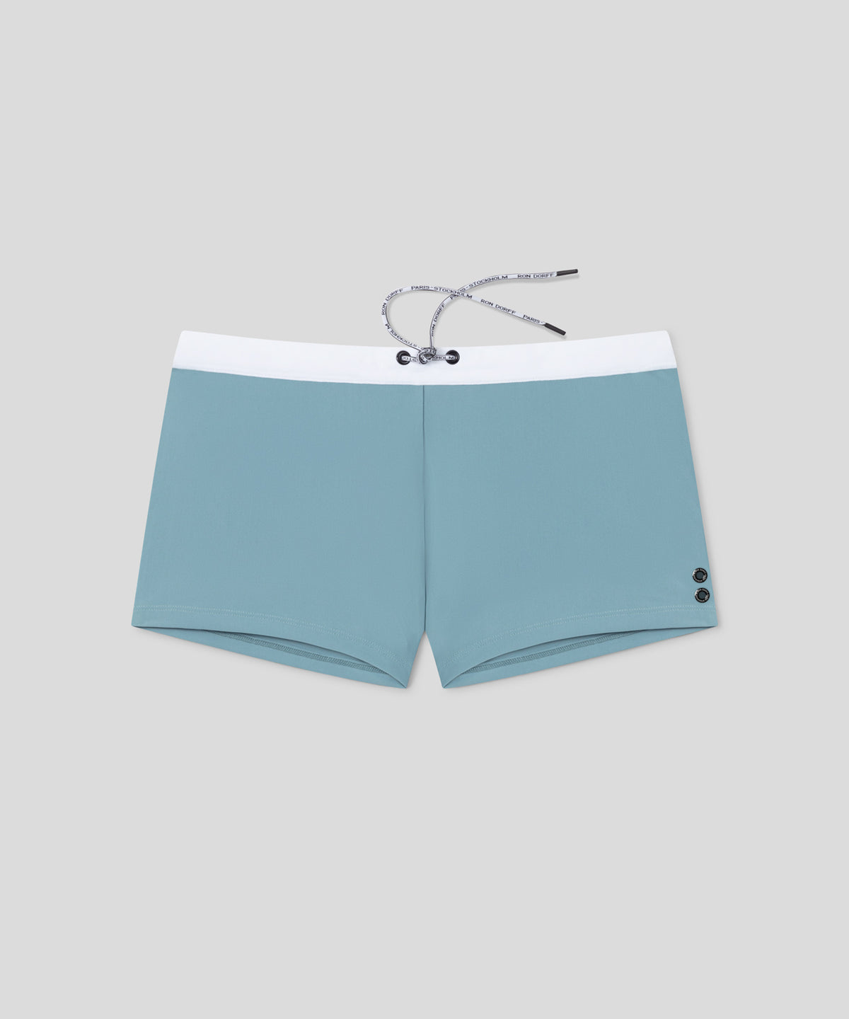 RD Swim Trunks w. White Waistband: Aquamarine