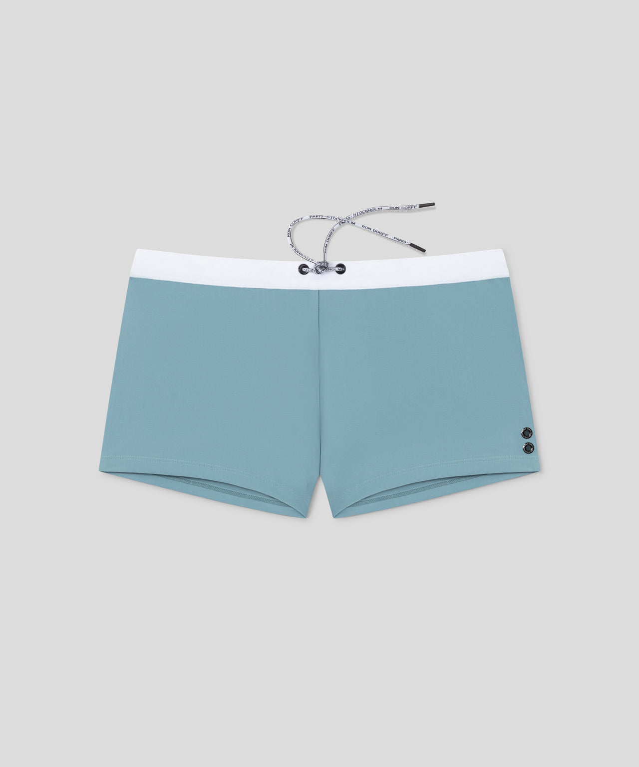 RD Swim Trunks w. White Waistband: Aquamarine