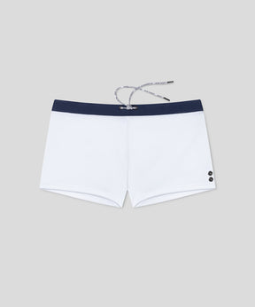 RD Swim Trunks w. White Waistband: White