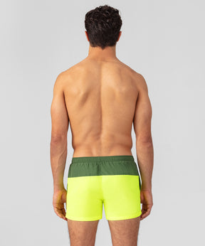 Swim Shorts Bicolor: Cactus/Neon Yellow