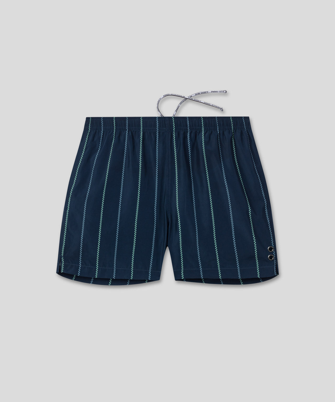 Swim Shorts w. Fisherman Stripes: Navy