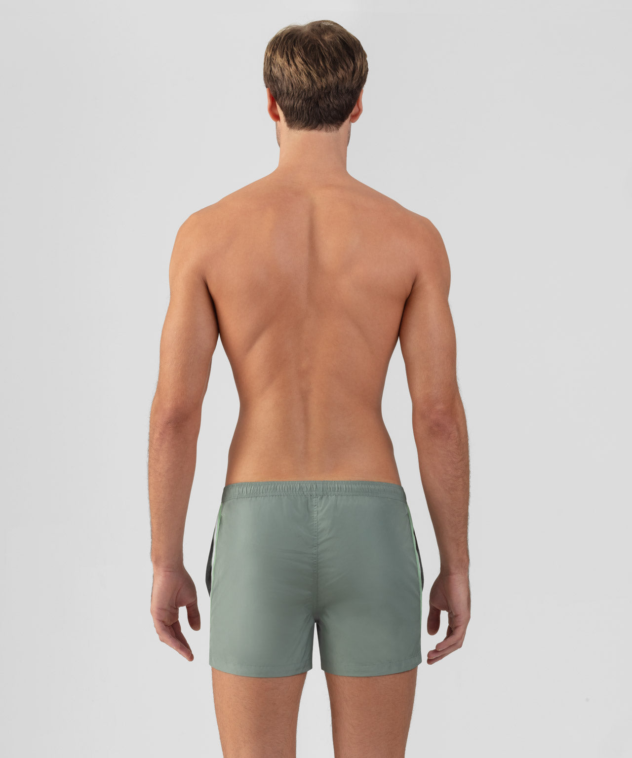 Swim Shorts w. Side Stripes: Aquamarine