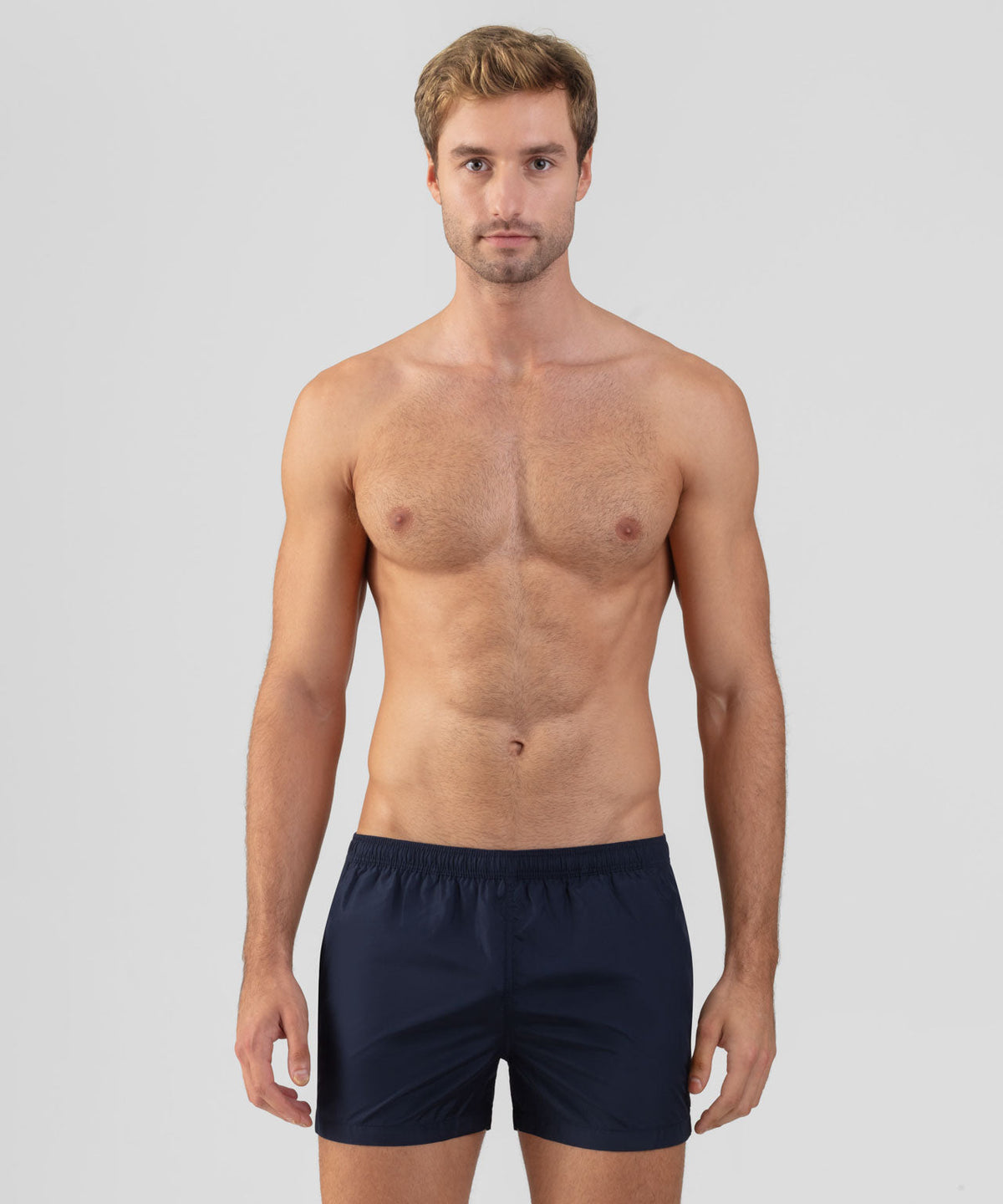 Swim Shorts w. Side Stripes: Navy