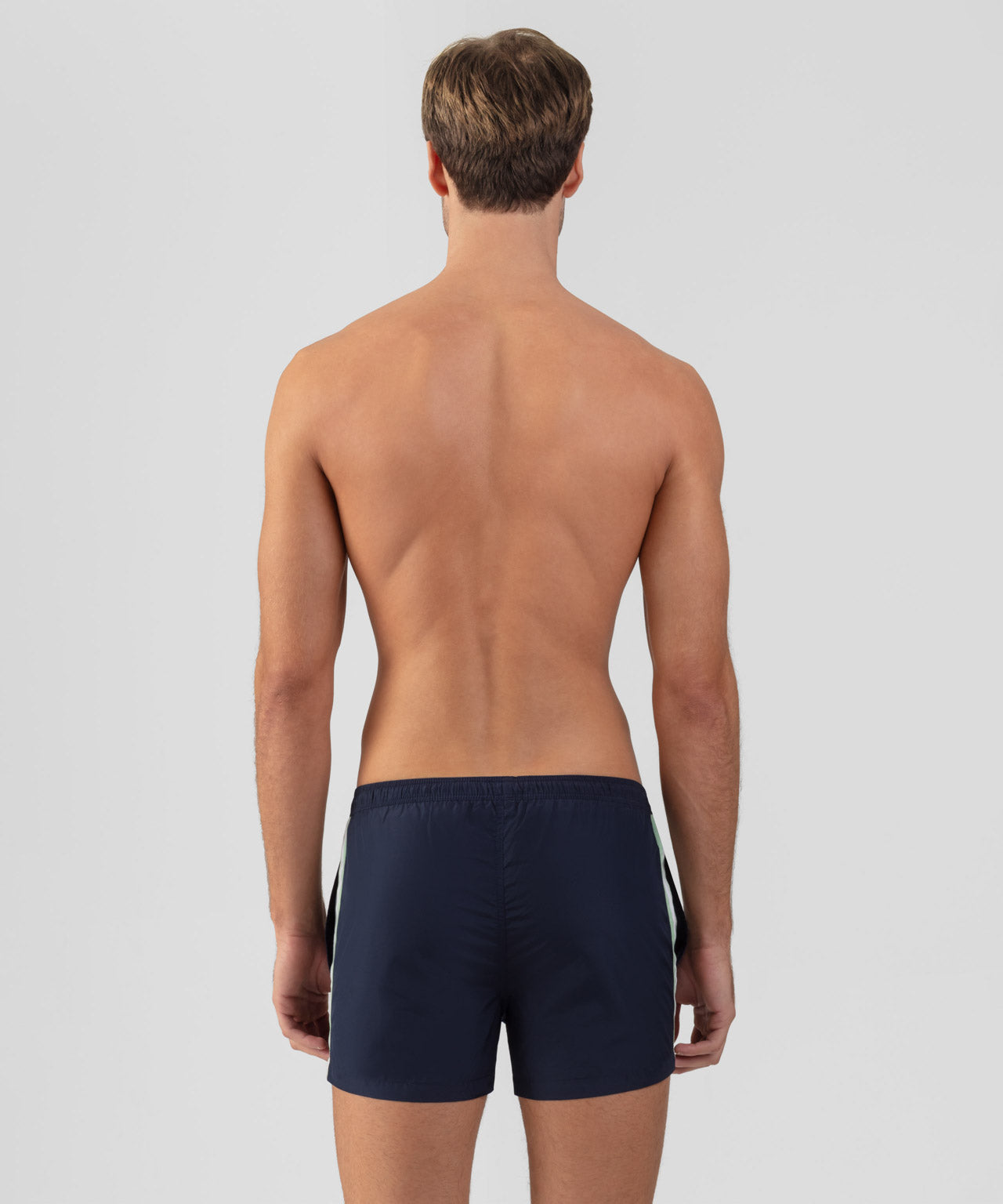 Swim Shorts w. Side Stripes: Navy