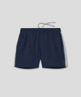 Swim Shorts w. Side Stripes: Navy