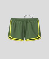 Marathon Swim Shorts: Cactus/Neon Yellow