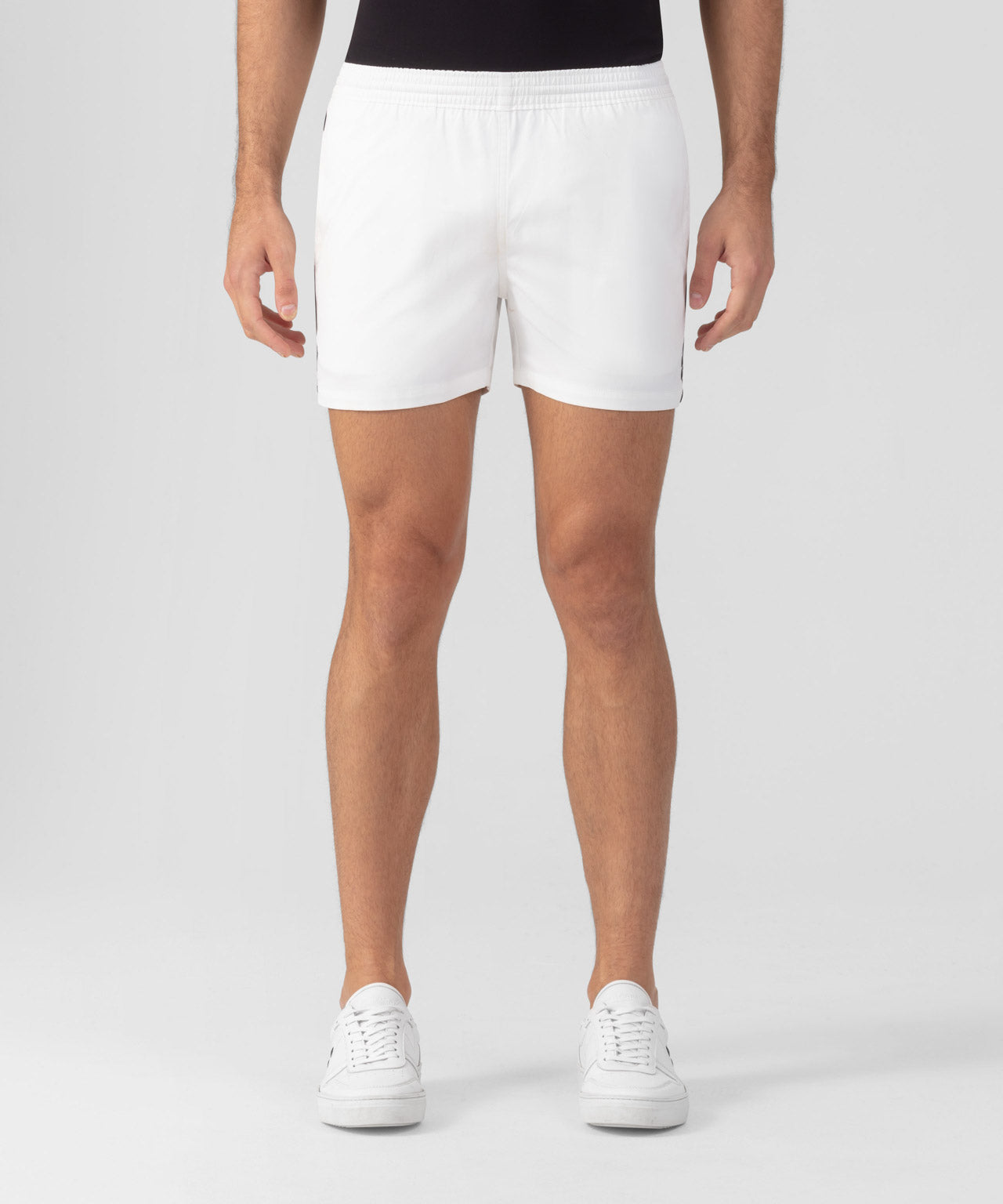 RD Exerciser Shorts w. Side Stripes: Off White