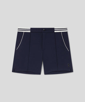 RD Tennis Shorts w. Striped Waist: Navy