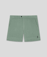 Cotton Terry Tennis Shorts: Aquamarine