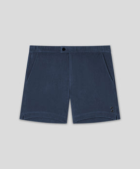 Cotton Terry Tennis Shorts: Deep Ocean