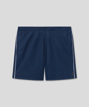 Retro Cotton Shorts w. Piping: Deep Ocean