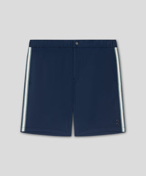 Sports Chino Shorts w. Side Stripes: Deep Ocean