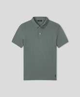 Cotton Mesh RD Polo: Green Shadow