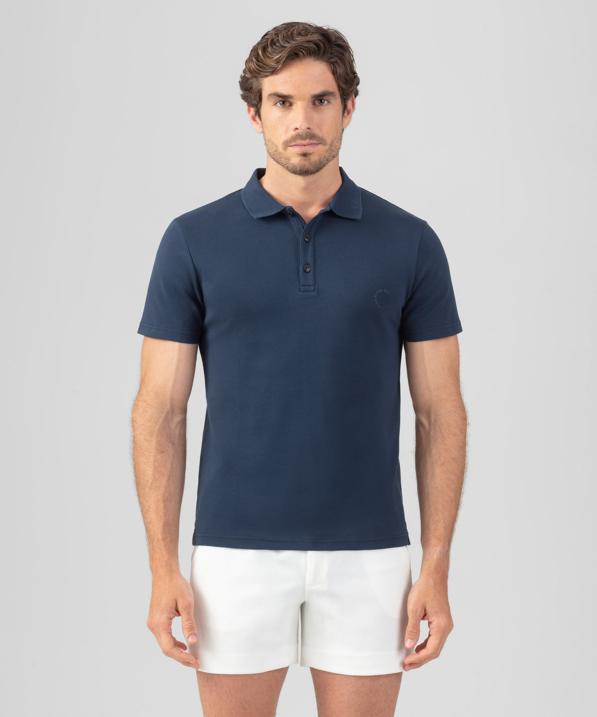 Heavy Cotton Polo: Deep Ocean