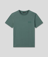 Organic Cotton T-Shirt "DISCIPLINE": Silver Pine