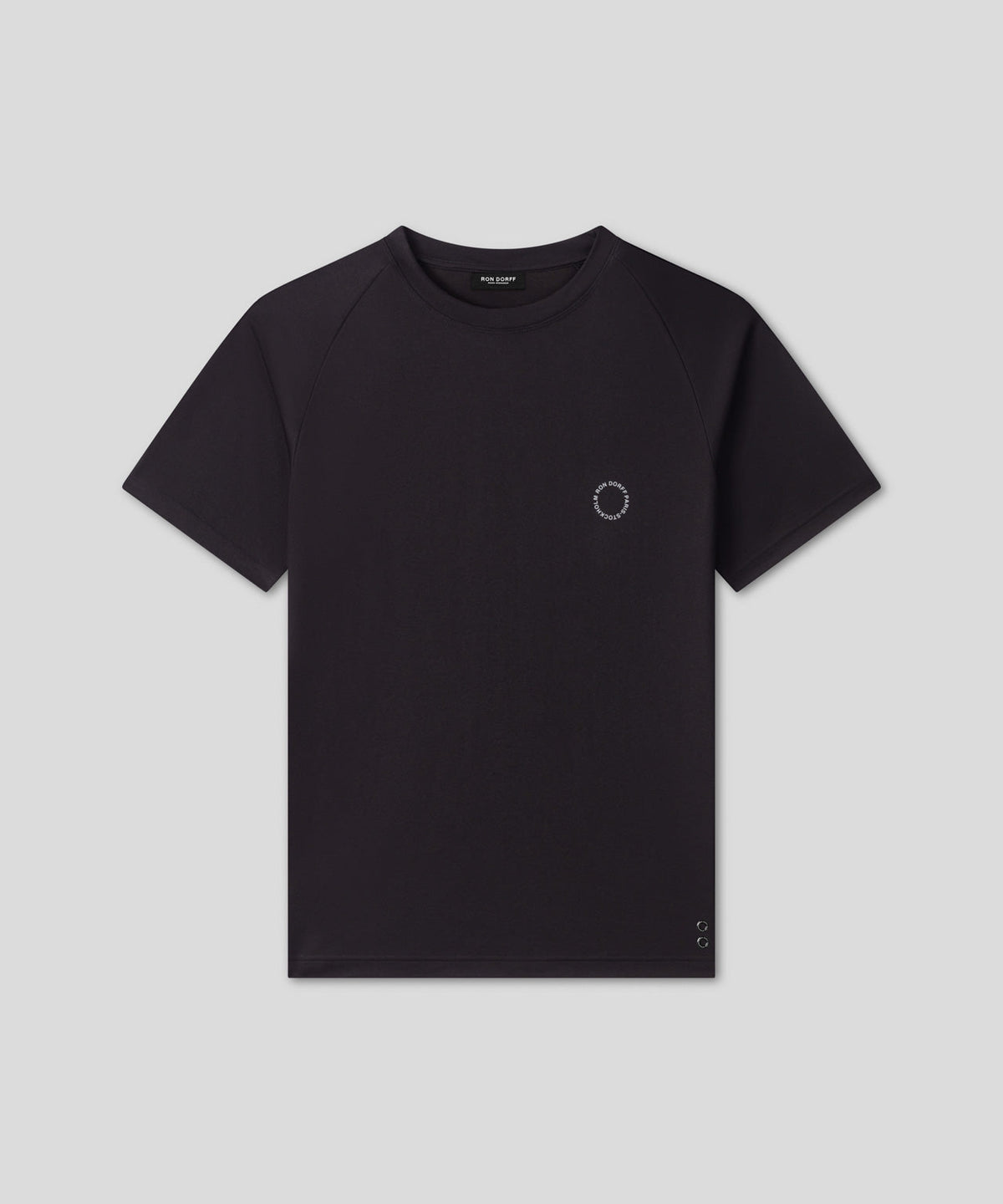 Sports T-Shirt w. Reflective Piping: Black