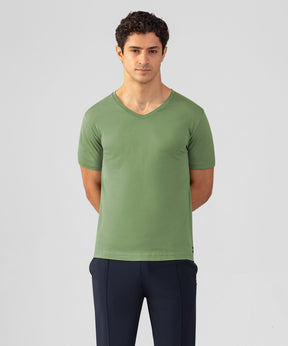 V Neck T-Shirt Eyelet Edition: Cactus