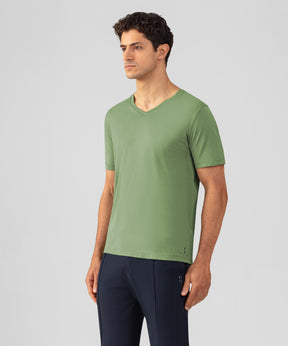 V Neck T-Shirt Eyelet Edition: Cactus