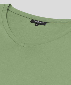 V Neck T-Shirt Eyelet Edition: Cactus